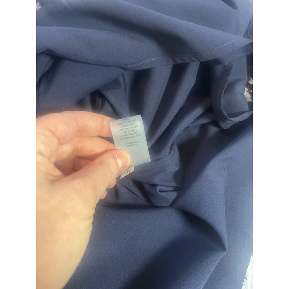 Vince Camuto Women's Metallic Jacquard Cocktail Dress Periwinkle Sz 4 - Picture 11 of 14